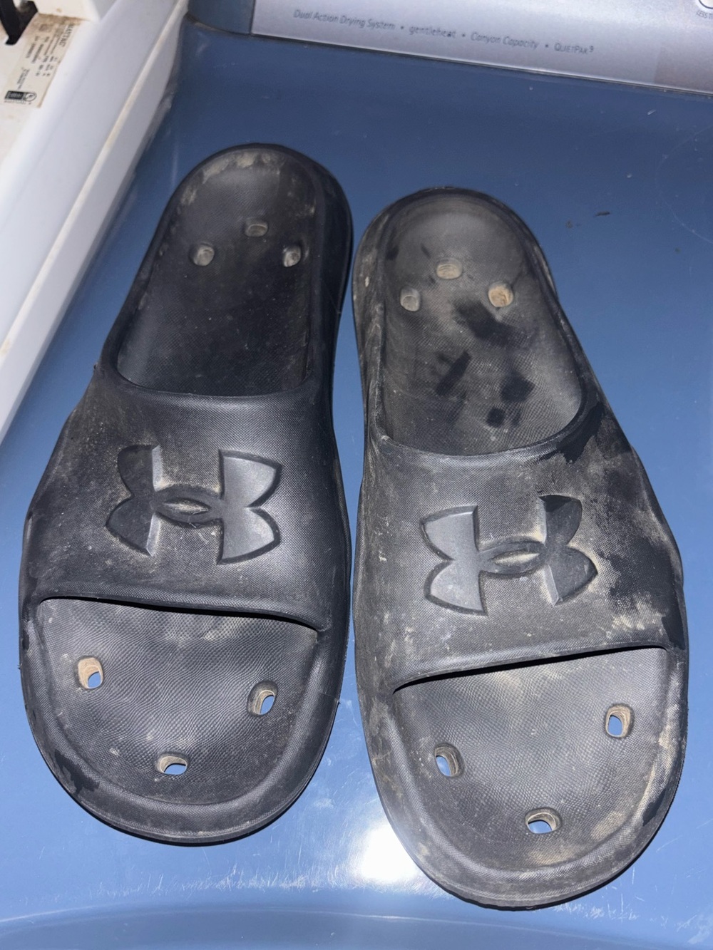 Under Armour Black Slide Sandals